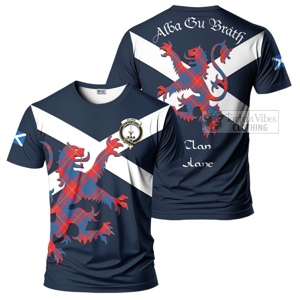 Tartan Vibes Clothing Blane Tartan Lion Rampant T-Shirt – Proudly Display Your Heritage with Alba Gu Brath and Clan Name