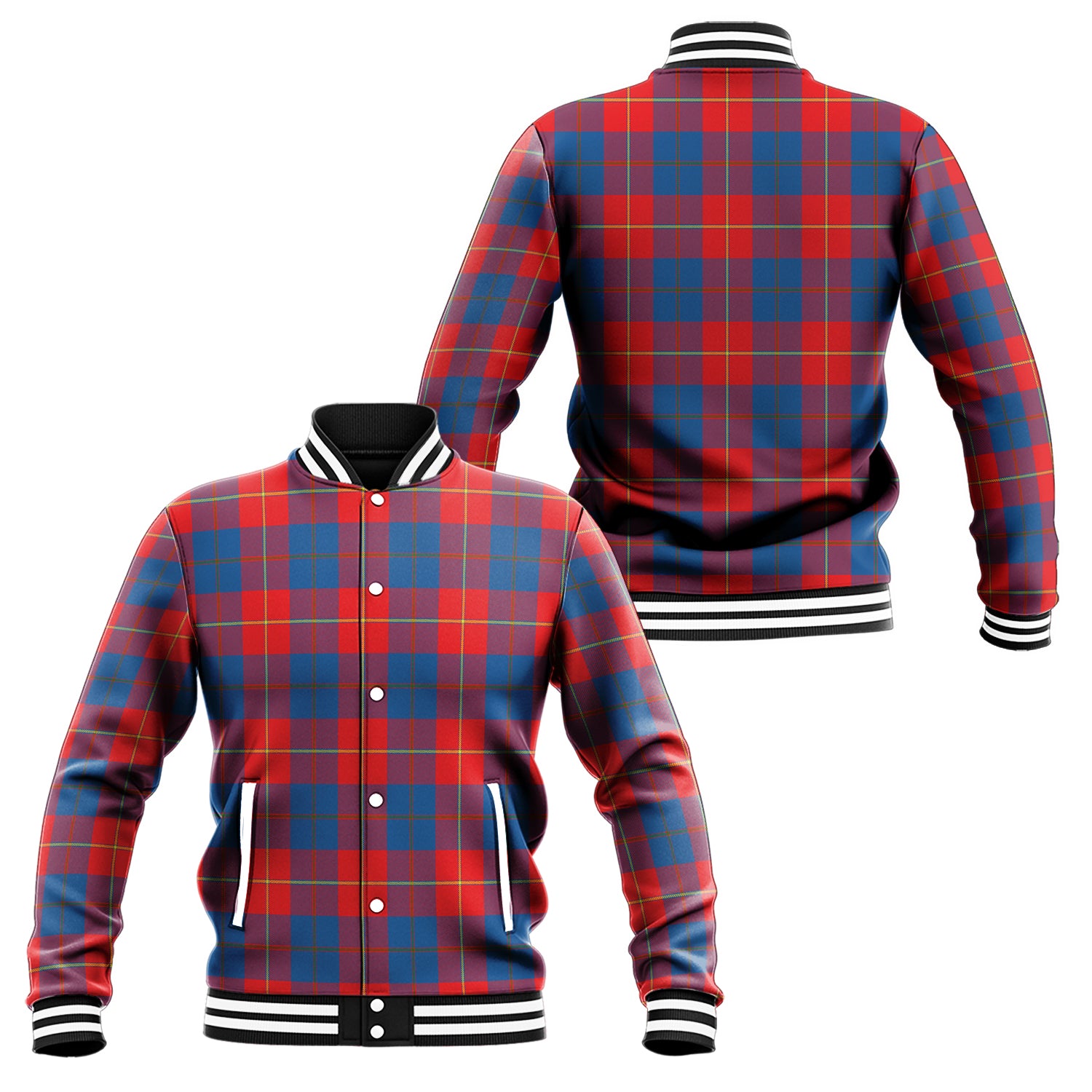 Blane Tartan Baseball Jacket Unisex - Tartan Vibes Clothing