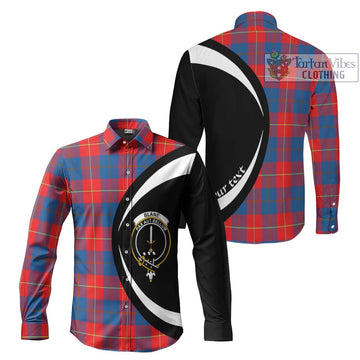 Blane Tartan Long Sleeve Button Up with Family Crest Circle Style