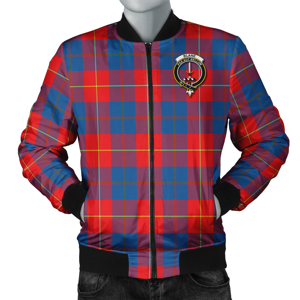 Blane Tartan Bomber Jacket with Family Crest Unisex - Tartanvibesclothing