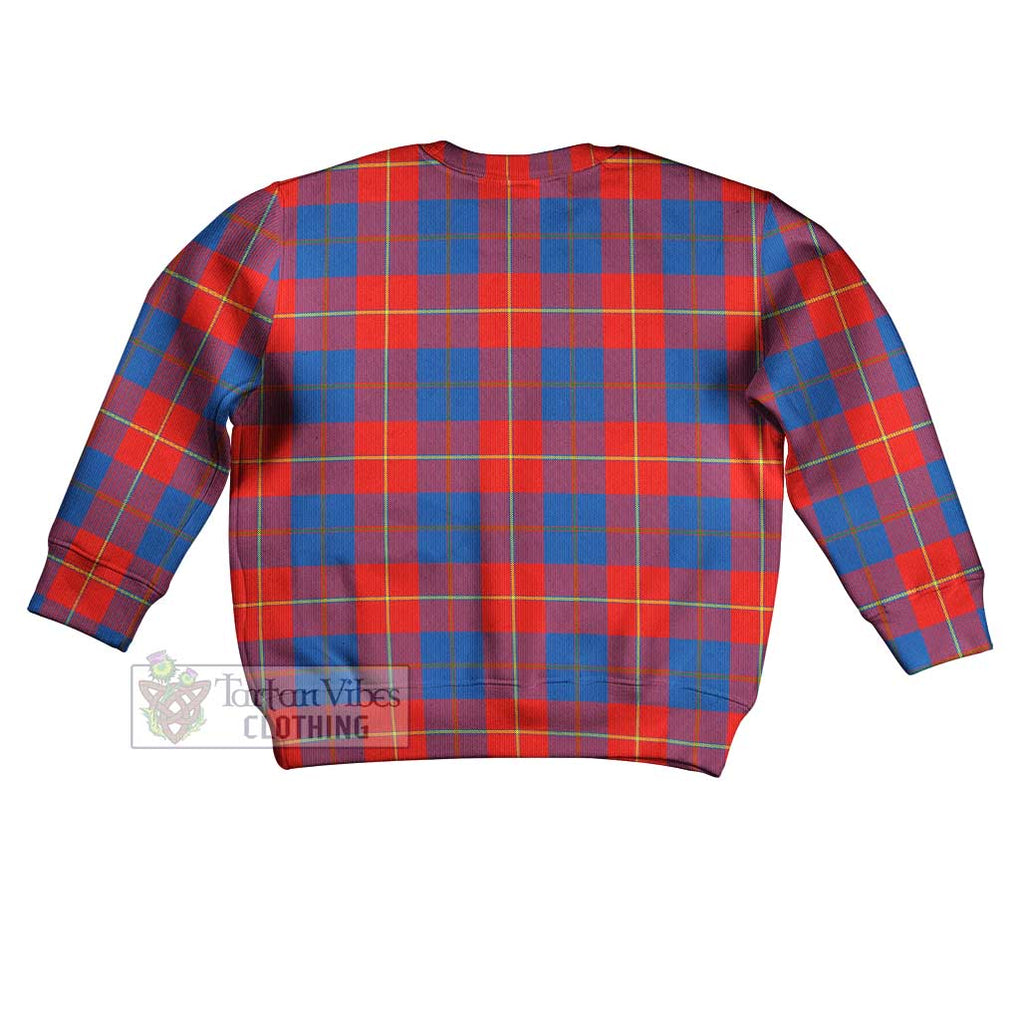 Tartan Vibes Clothing Blane Tartan Kid Ugly Sweater with Family Crest