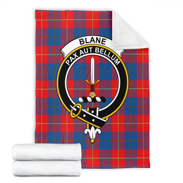 Blane Tartan Blanket with Family Crest