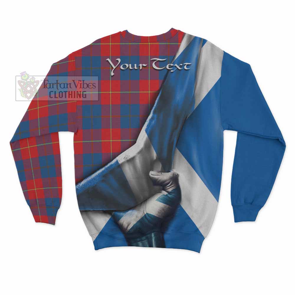 Tartan Vibes Clothing Blane Tartan Sweatshirt with Family Crest Scotland Patriotic Style