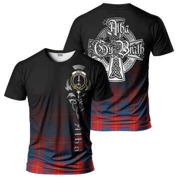 Blane Tartan T-Shirt Featuring Alba Gu Brath Family Crest Celtic Inspired