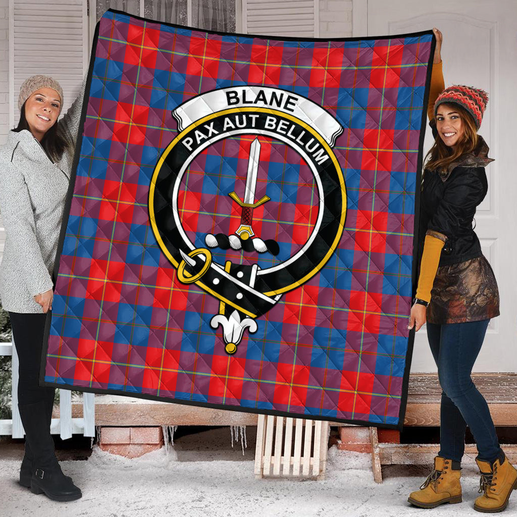 Blane Tartan Quilt with Family Crest - Tartanvibesclothing