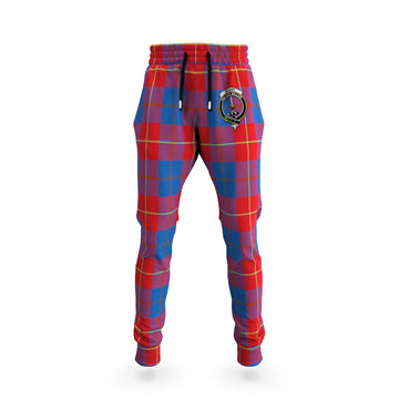 Blane Tartan Joggers Pants with Family Crest