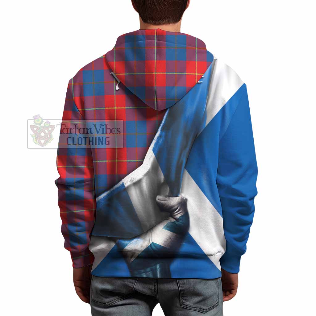 Tartan Vibes Clothing Blane Tartan Hoodie with Family Crest Scotland Patriotic Style