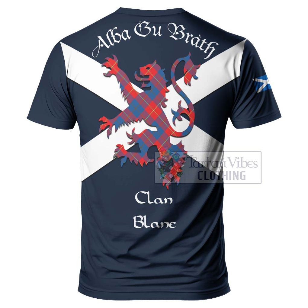 Tartan Vibes Clothing Blane Tartan Lion Rampant T-Shirt – Proudly Display Your Heritage with Alba Gu Brath and Clan Name