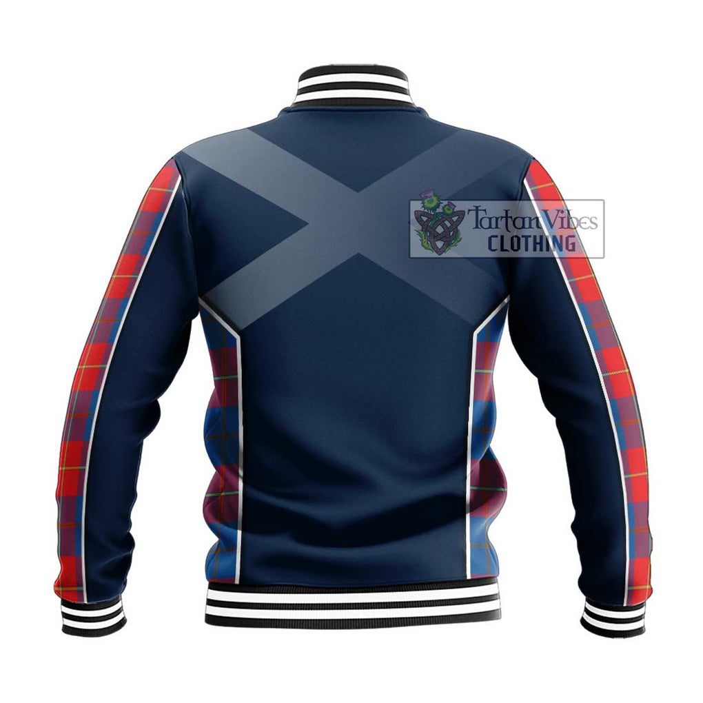 Blane Tartan Baseball Jacket with Family Crest and Lion Rampant Vibes Sport Style - Tartan Vibes Clothing