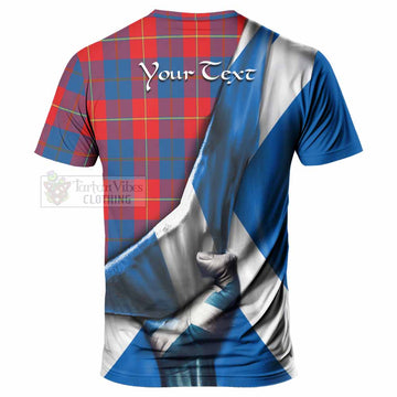 Blane Tartan T-Shirt with Family Crest Scotland Patriotic Style