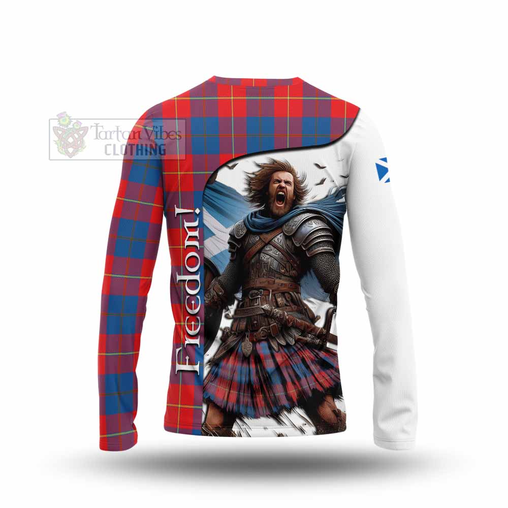 Tartan Vibes Clothing Blane Crest Tartan Long Sleeve T-Shirt Inspired by the Freedom of Scottish Warrior