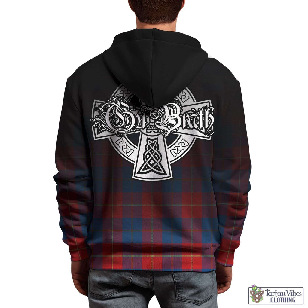 Tartan Vibes Clothing Blane Tartan Hoodie Featuring Alba Gu Brath Family Crest Celtic Inspired