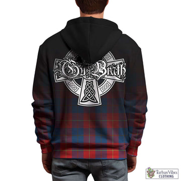 Blane Tartan Hoodie Featuring Alba Gu Brath Family Crest Celtic Inspired