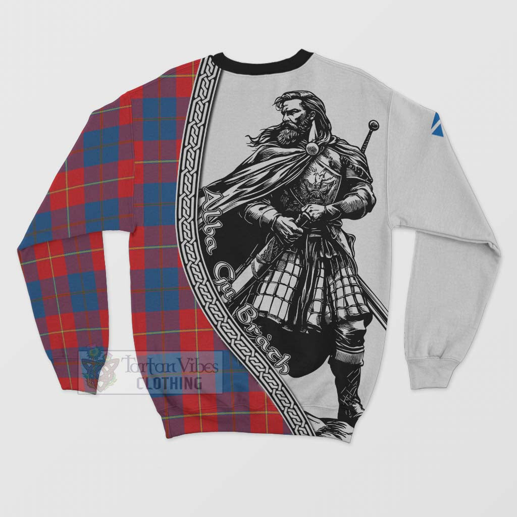 Tartan Vibes Clothing Blane Tartan Clan Crest Sweatshirt with Highlander Warrior Celtic Style