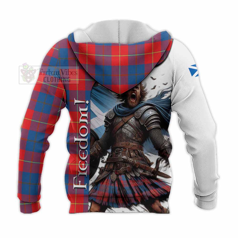 Tartan Vibes Clothing Blane Crest Tartan Knitted Hoodie Inspired by the Freedom of Scottish Warrior