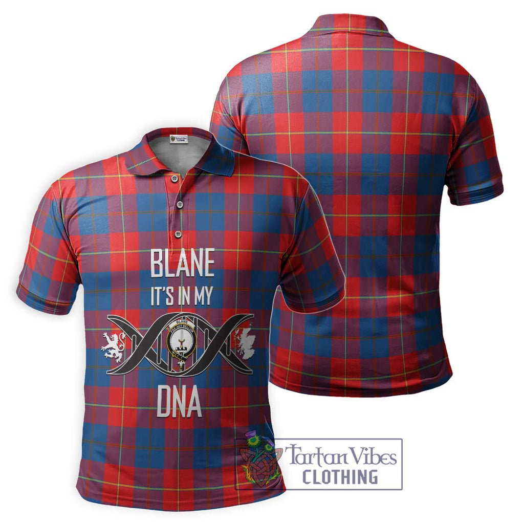 Blane Tartan Polo Shirt with Family Crest DNA In Me Style - Tartanvibesclothing Shop