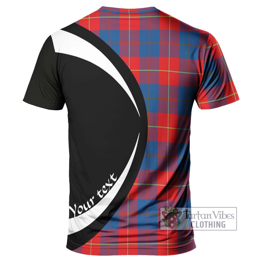 Tartan Vibes Clothing Blane Tartan T-Shirt with Family Crest Circle Style