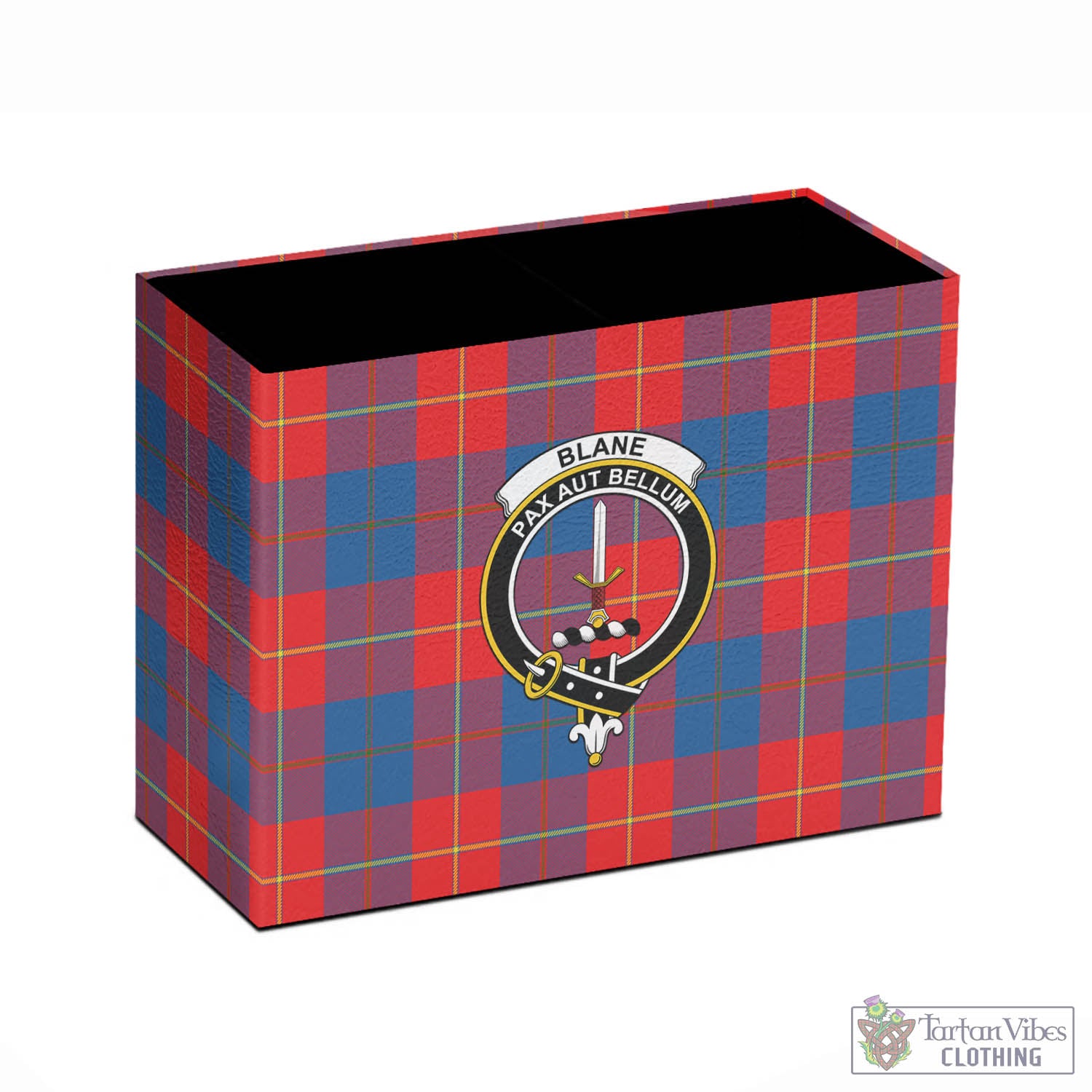 Tartan Vibes Clothing Blane Tartan Pen Holder with Family Crest