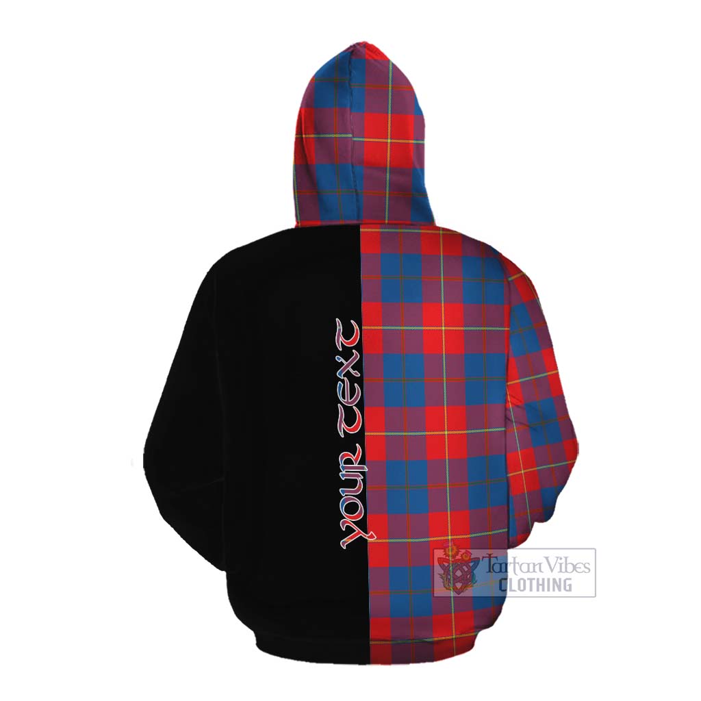 Tartan Vibes Clothing Blane Tartan Cotton Hoodie with Family Crest and Half Of Me Style