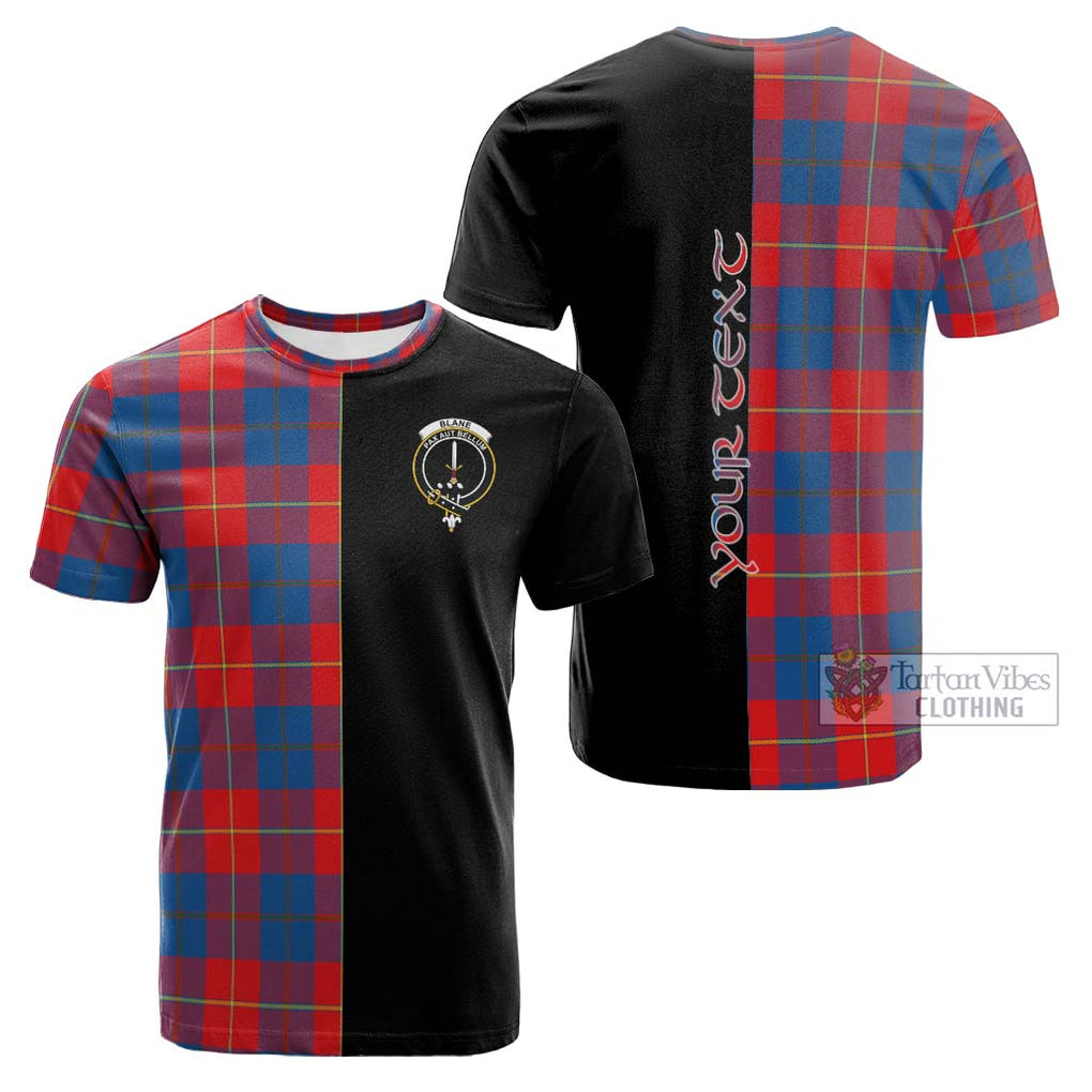 Tartan Vibes Clothing Blane Tartan Cotton T-shirt with Family Crest and Half Of Me Style