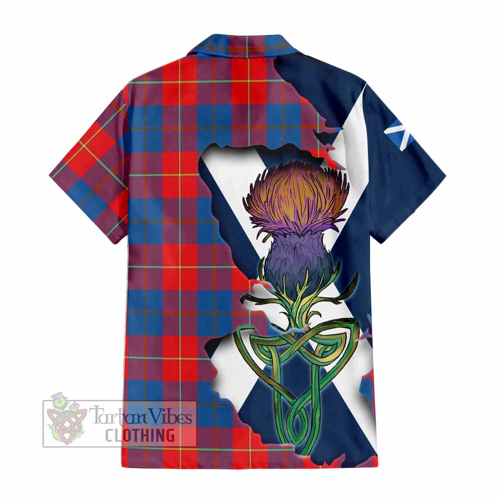 Blane Tartan Family Crest Hawaiian Shirt Scottish Thistle Celtic Inspired - Tartan Vibes Clothing