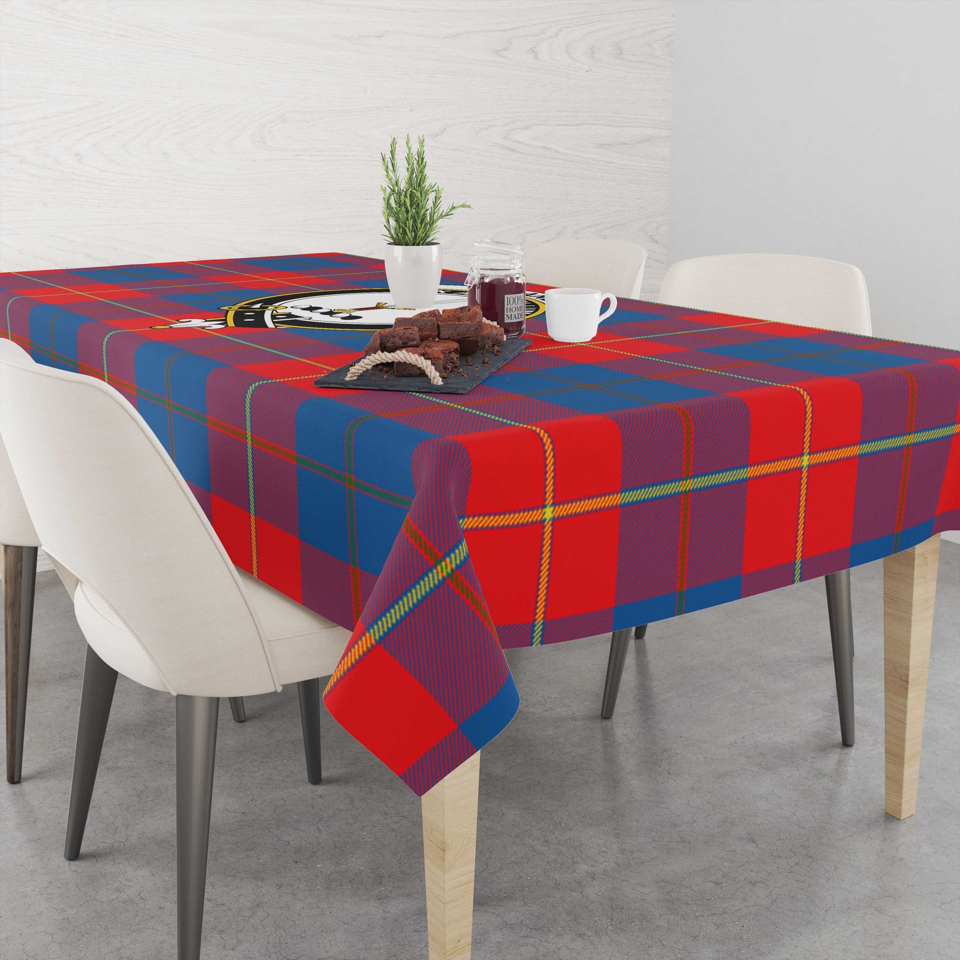 Blane Tatan Tablecloth with Family Crest - Tartanvibesclothing