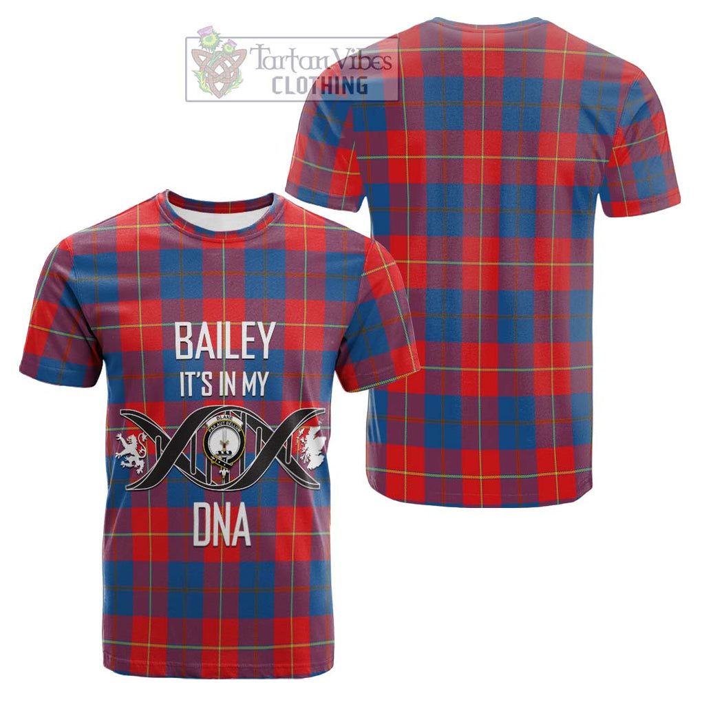 Tartan Vibes Clothing Blane Tartan Cotton T-shirt with Family Crest DNA In Me Style