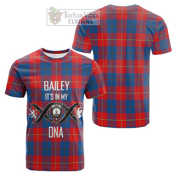 Blane Tartan Cotton T-shirt with Family Crest DNA In Me Style