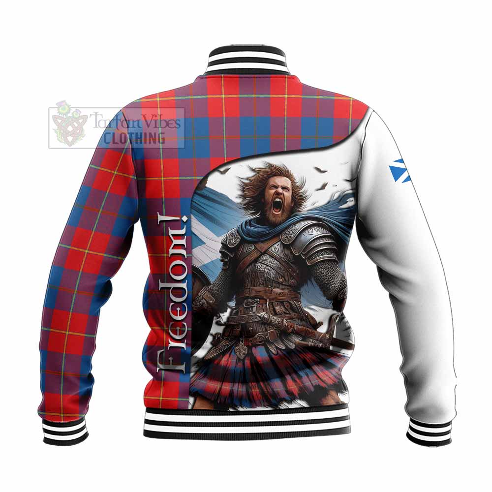 Tartan Vibes Clothing Blane Crest Tartan Baseball Jacket Inspired by the Freedom of Scottish Warrior