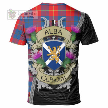Blane Tartan Family Crest T-Shirt Lion Rampant Royal Thistle Shield Celtic Inspired - Tartan Vibes Clothing
