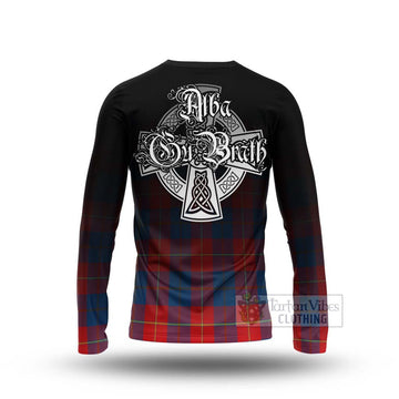 Blane Tartan Long Sleeve T-Shirt Featuring Alba Gu Brath Family Crest Celtic Inspired