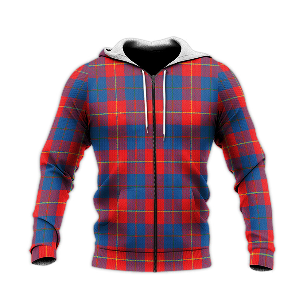 Blane Tartan Knitted Hoodie Unisex Knitted Zip Hoodie - Tartanvibesclothing