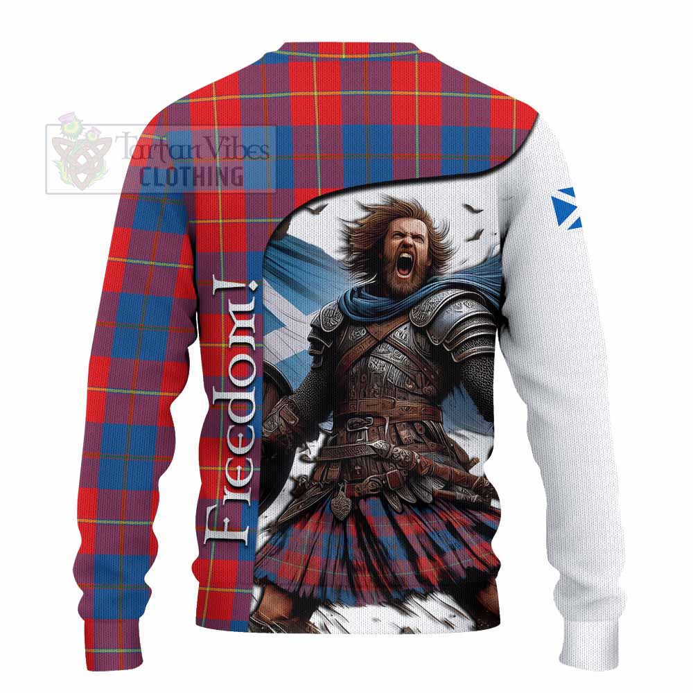 Tartan Vibes Clothing Blane Crest Tartan Knitted Sweater Inspired by the Freedom of Scottish Warrior