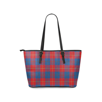 Blane Tartan Leather Tote Bag