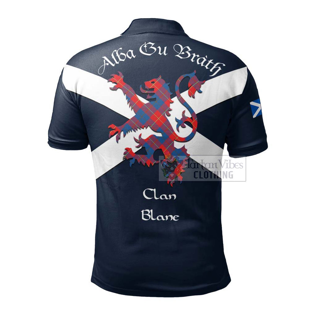 Tartan Vibes Clothing Blane Tartan Lion Rampant Polo Shirt – Proudly Display Your Heritage with Alba Gu Brath and Clan Name