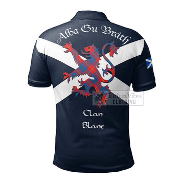 Blane Tartan Lion Rampant Polo Shirt Proudly Display Your Heritage with Alba Gu Brath and Clan Name