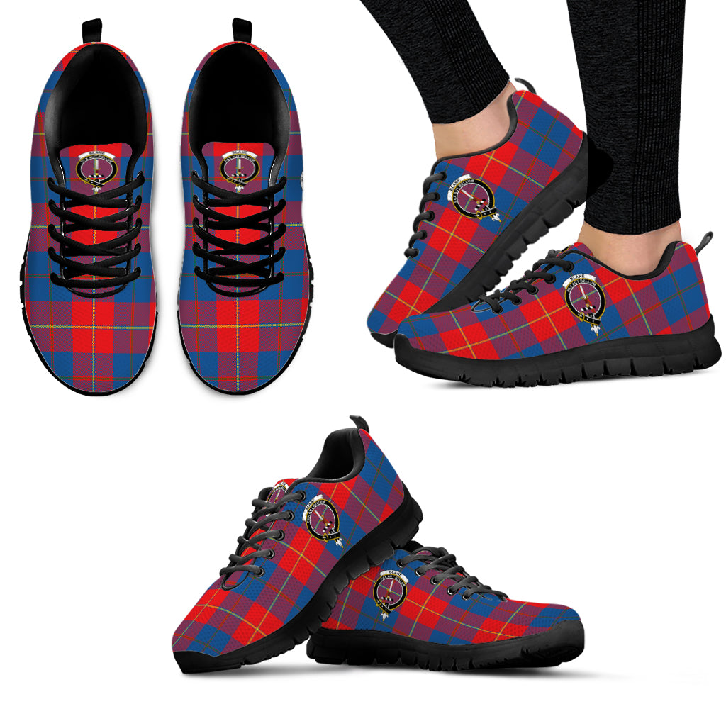 Blane Tartan Sneakers with Family Crest - Tartan Vibes Clothing