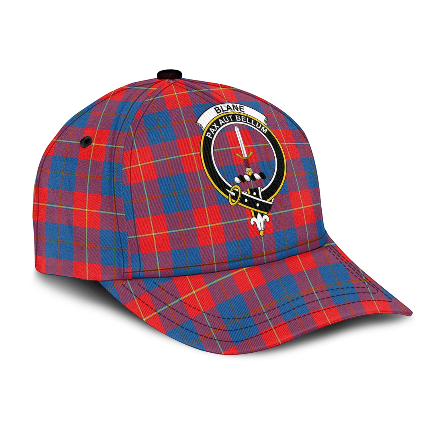 Blane Tartan Classic Cap with Family Crest - Tartan Vibes Clothing