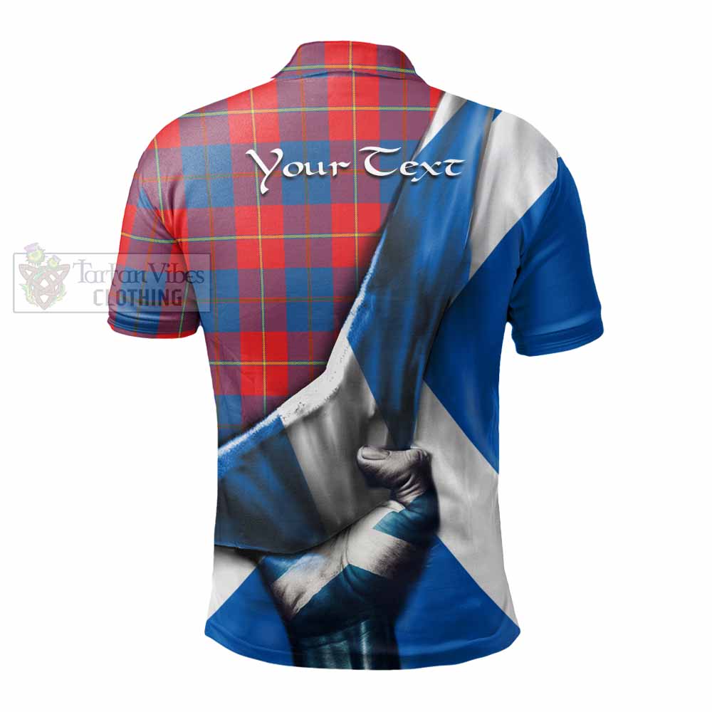 Tartan Vibes Clothing Blane Tartan Polo Shirt with Family Crest Scotland Patriotic Style