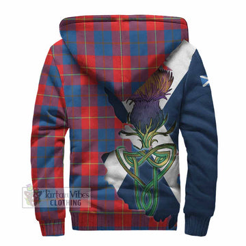 Blane Tartan Family Crest Sherpa Hoodie Scottish Thistle Celtic Inspired - Tartan Vibes Clothing