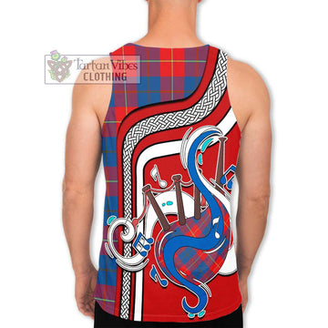 Blane Tartan Men's Tank Top with Epic Bagpipe Style