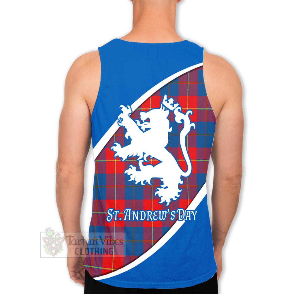 Tartan Vibes Clothing Blane Family Crest Tartan Men's Tank Top Celebrate Saint Andrew's Day in Style