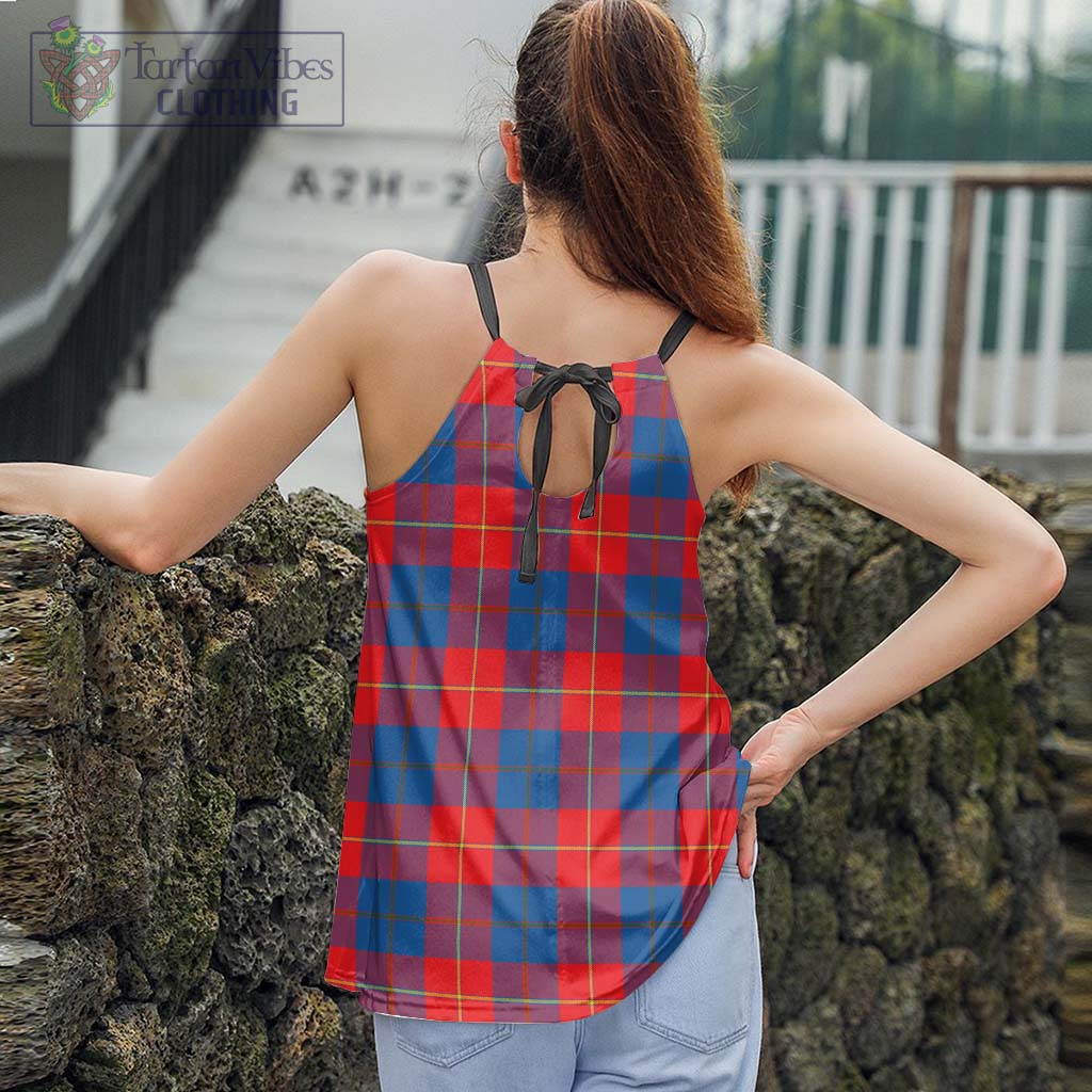 Tartan Vibes Clothing Blane Tartan Loose Halter Neck Camisole