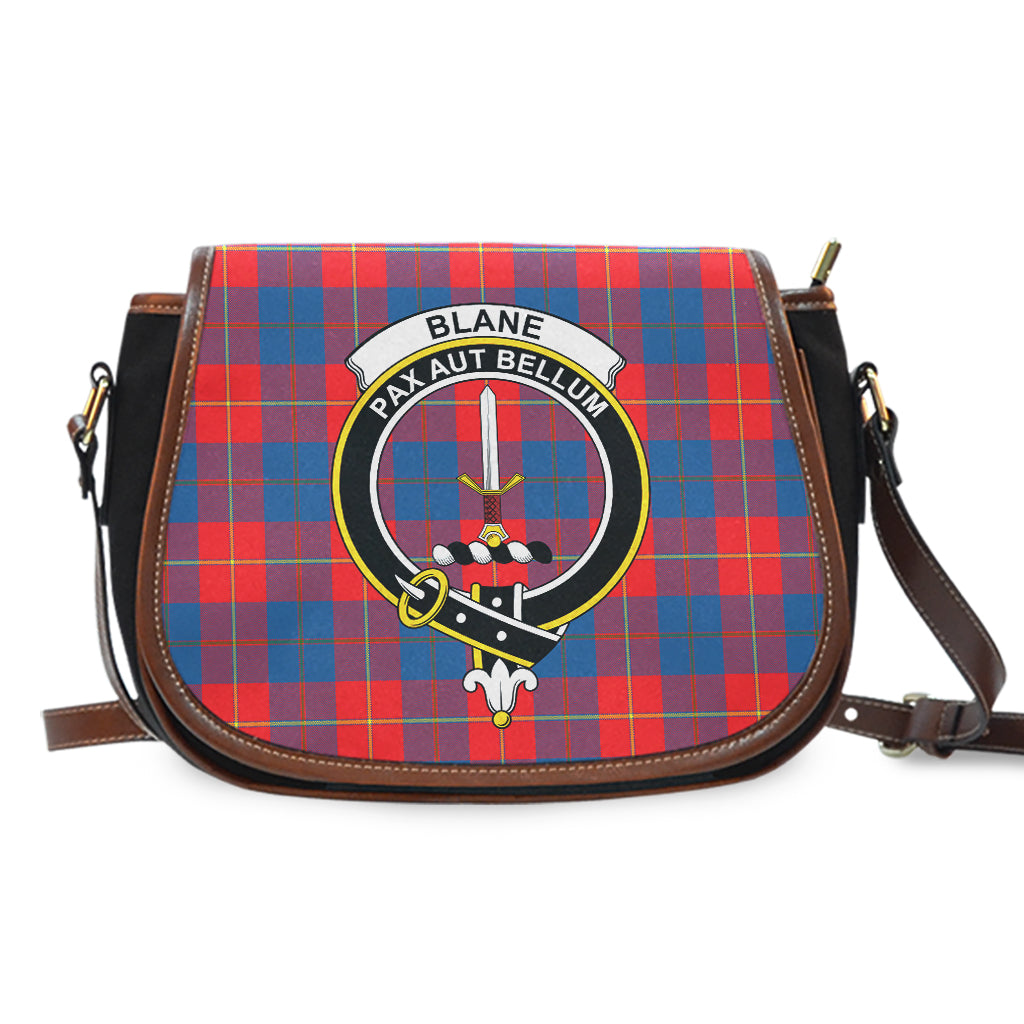 Blane Tartan Saddle Bag with Family Crest - Tartan Vibes Clothing