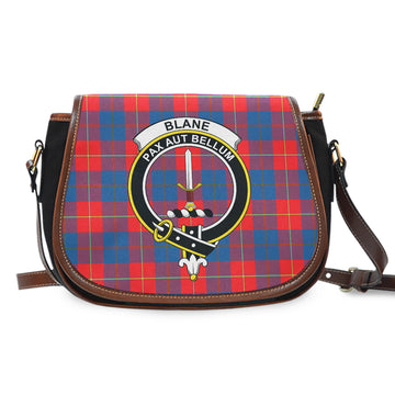 Blane Tartan Saddle Bag with Family Crest