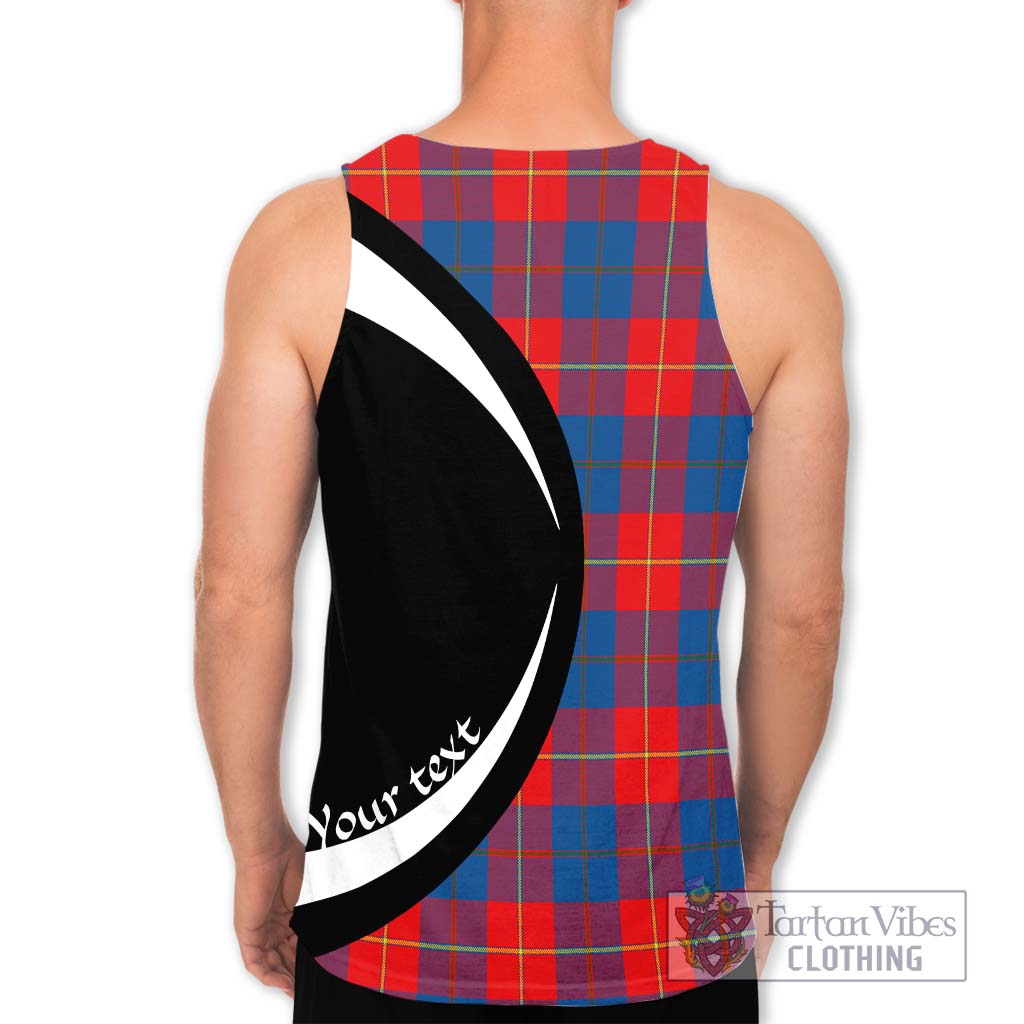 Blane Tartan Men's Tank Top with Family Crest Circle Style - Tartan Vibes Clothing