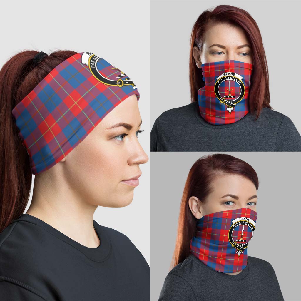 Blane Tartan Neck Gaiters, Tartan Bandanas, Tartan Head Band with Family Crest