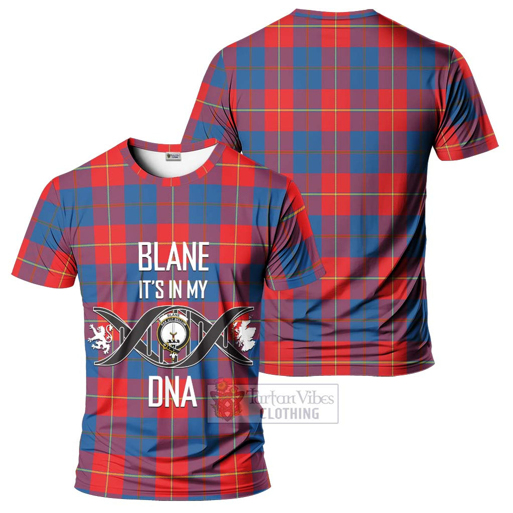 Blane Tartan T-Shirt with Family Crest DNA In Me Style - Tartan Vibes Clothing