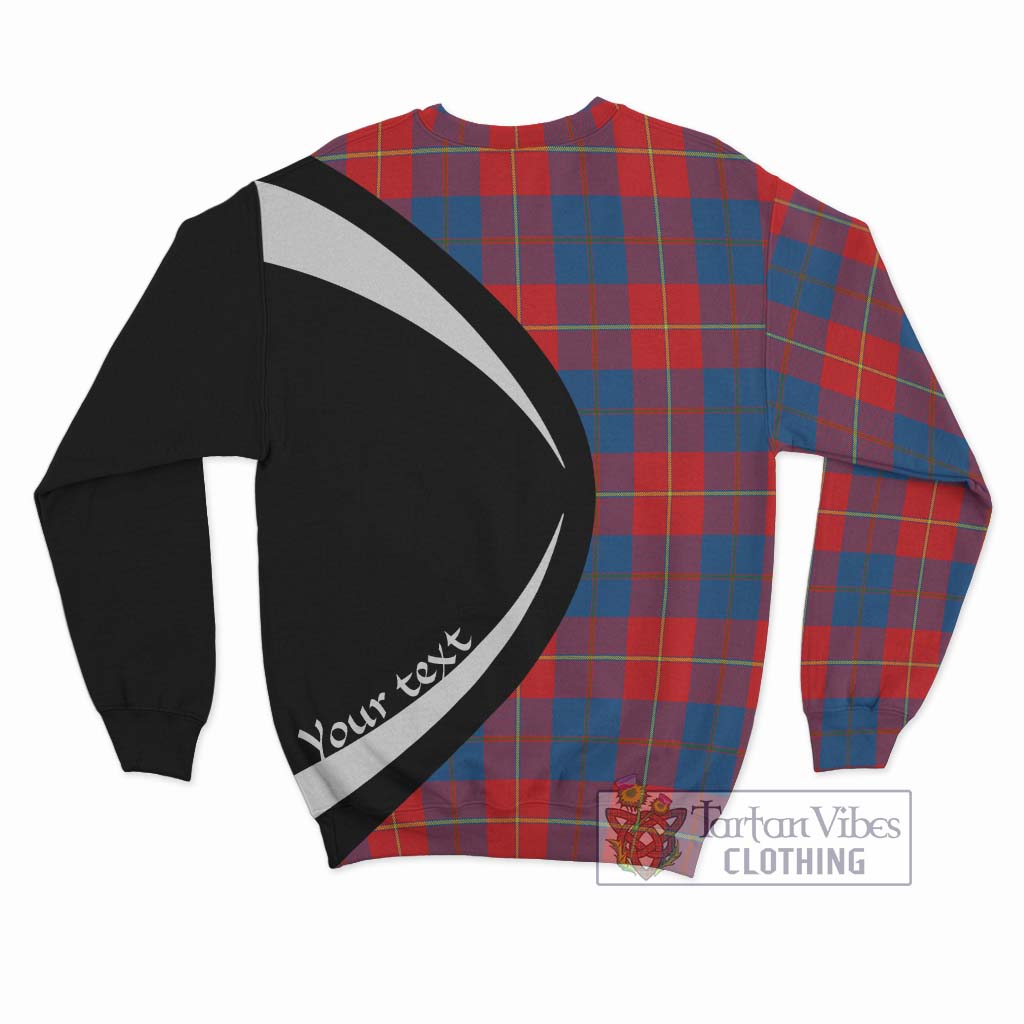 Blane Tartan Sweatshirt with Family Crest Circle Style - Tartan Vibes Clothing
