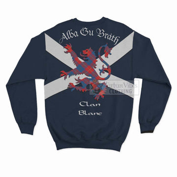 Blane Tartan Lion Rampant Sweatshirt  Proudly Display Your Heritage with Alba Gu Brath and Clan Name